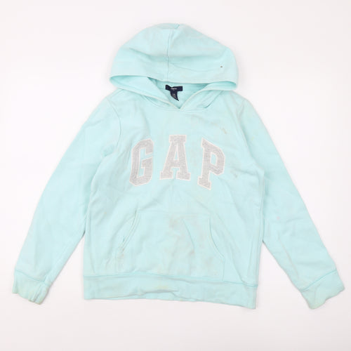 GAP Girls Blue Hoodie Pullover - Size 13 Years
