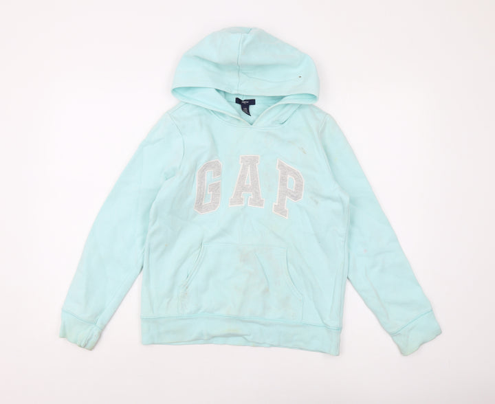 GAP Girls Blue Hoodie Pullover - Size 13 Years