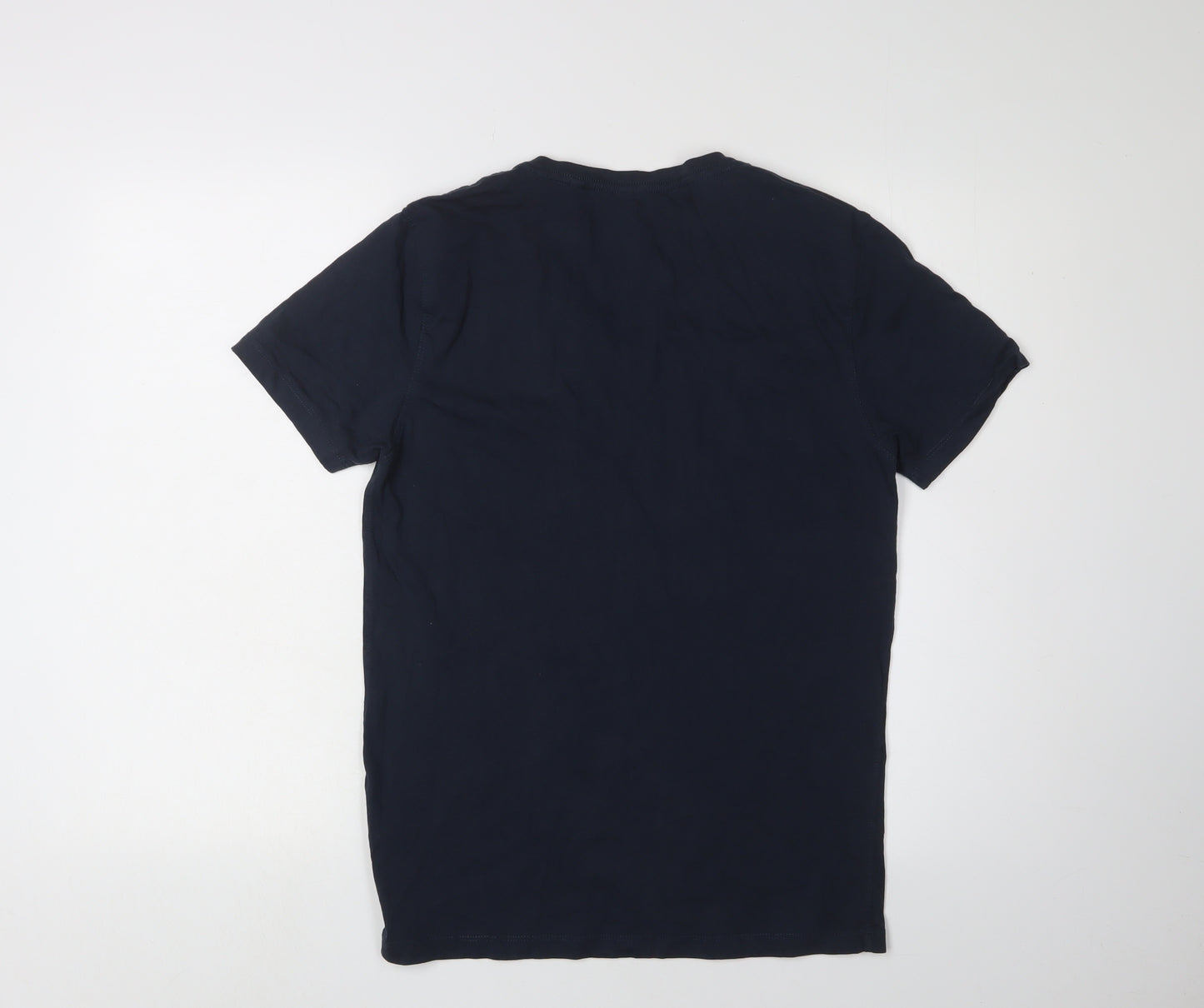 Next Men's Blue V-Neck T-Shirt, Size S, Slim Fit