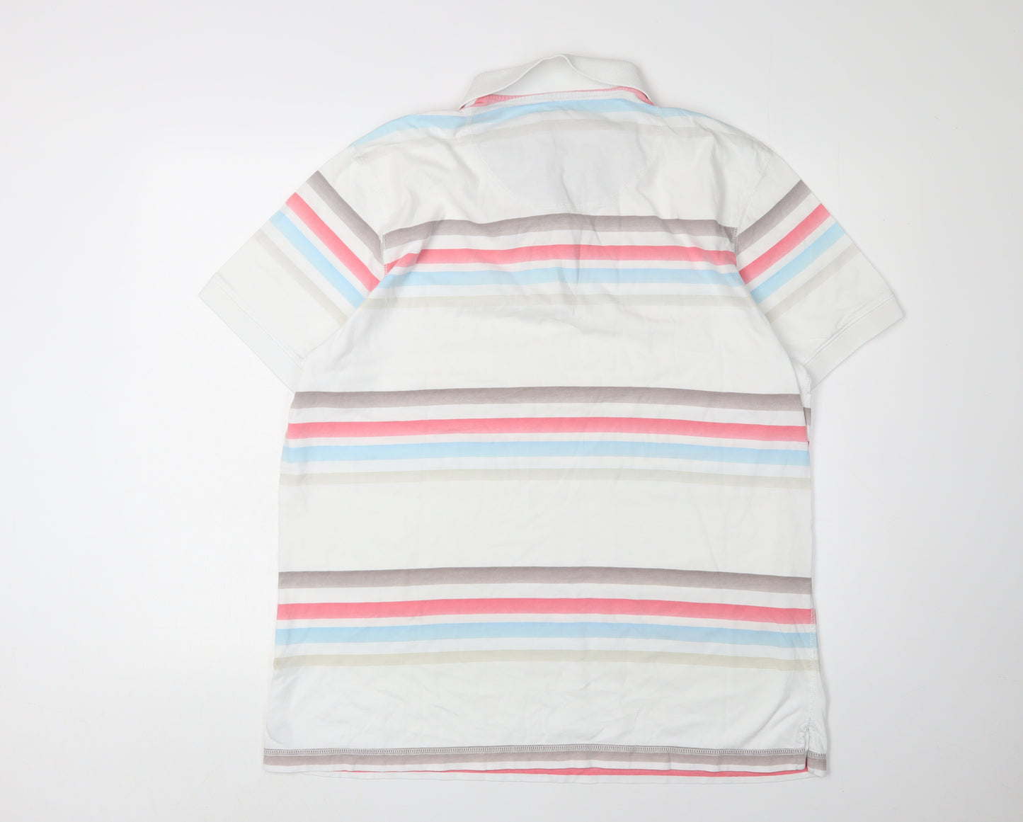 Marks and Spencer Men's XL Multicoloured Striped Polo