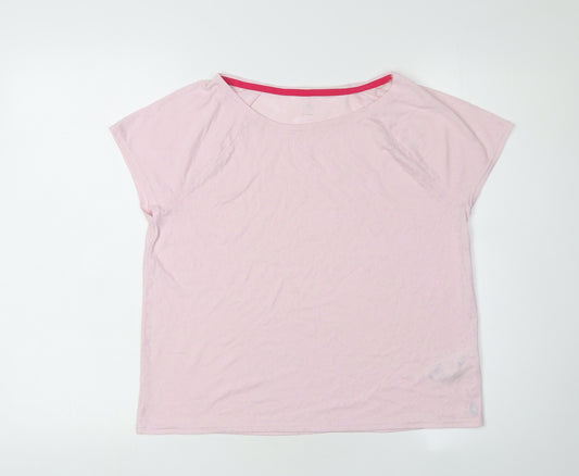 Marks and Spencer Women's Pink T-Shirt Size 12