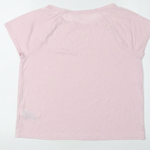 Marks and Spencer Women's Pink T-Shirt Size 12