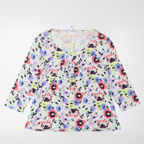 Marks and Spencer Women's Multicoloured Floral Blouse, UK 10