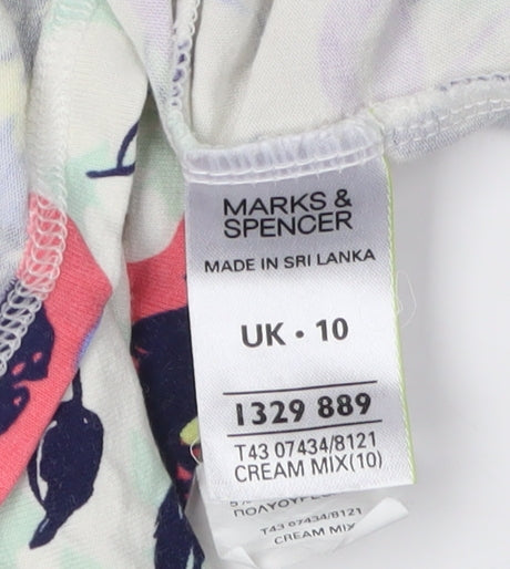 Marks and Spencer Women's Multicoloured Floral Blouse, UK 10