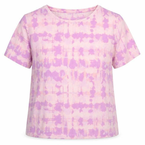 Marks and Spencer Women's Pink Tie-Dye T-Shirt - Size 8