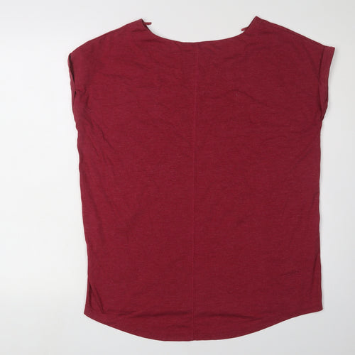 Next Women's Red Boat Neck Star T-Shirt Size 12