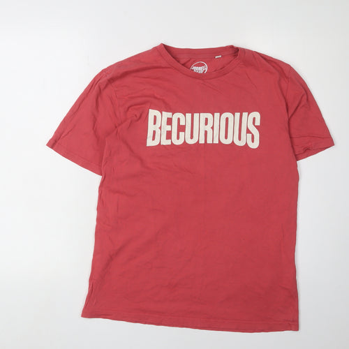 Jodrell Bank Unisex Red Basic T-Shirt UK 10