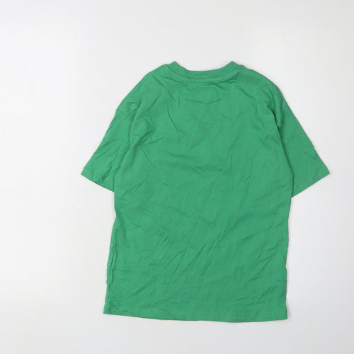 Marks and Spencer Boys' Green Animal Graphic Cotton Tee, Age 6-7