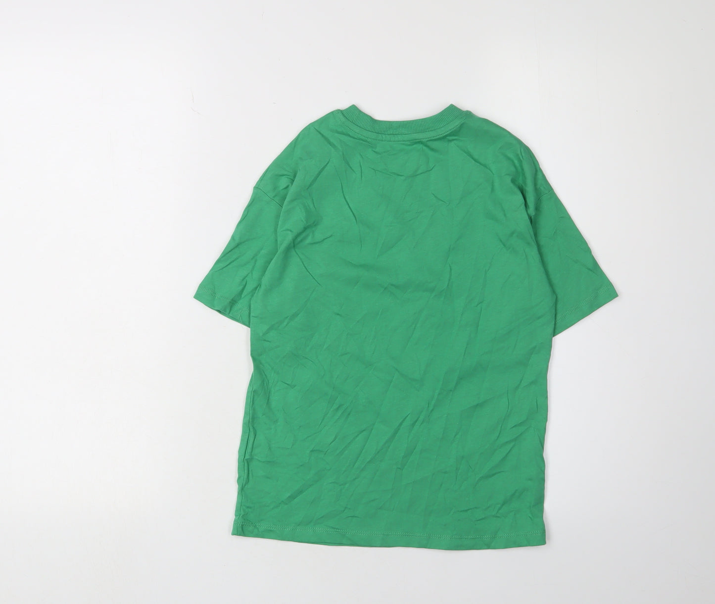 Marks and Spencer Boys' Green Animal Graphic Cotton Tee, Age 6-7