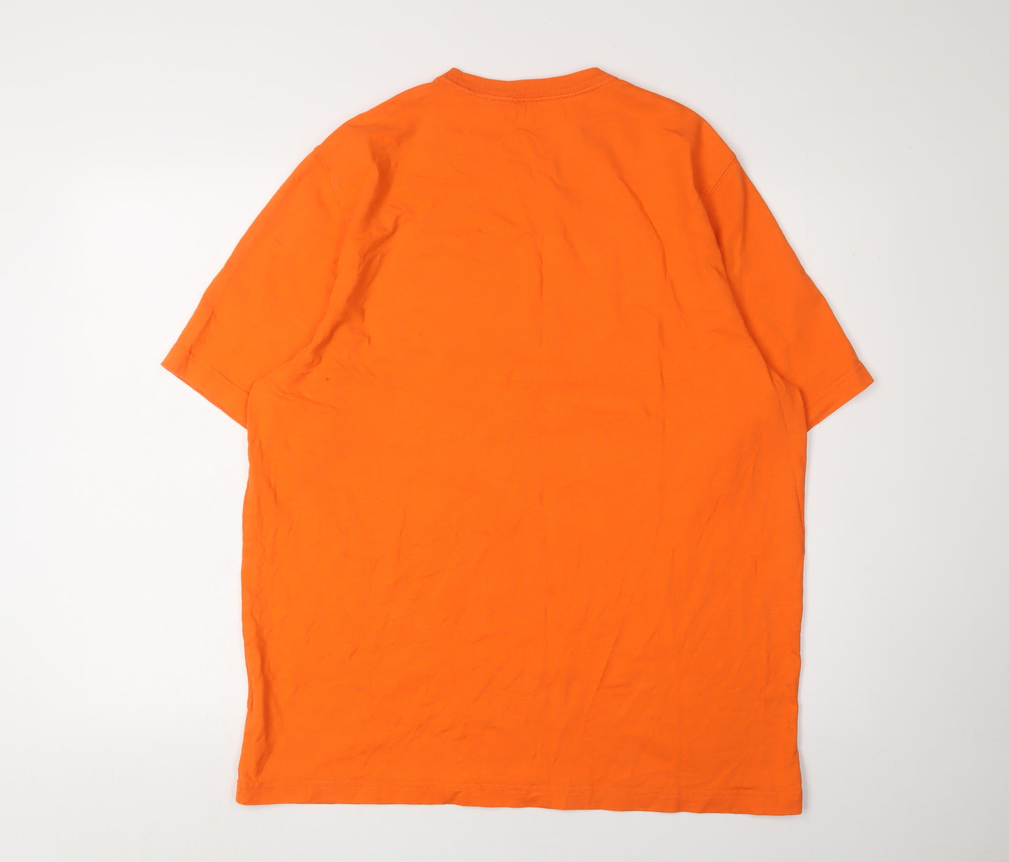 L.L. Bean Men's Orange Graphic Print T-Shirt L