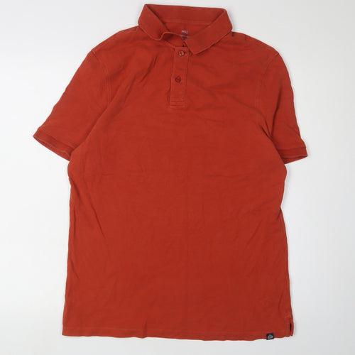 Marks and Spencer Men's Red Polo Shirt M