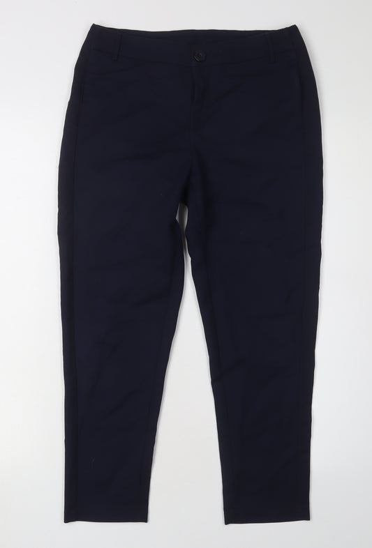 Tara Jarmon Women's Black Cropped Trousers - Size 10