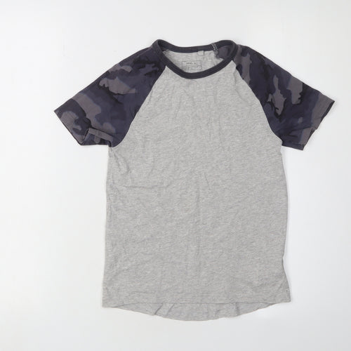 Next Boys Grey Camouflage T-Shirt, Age 7, Casual Style