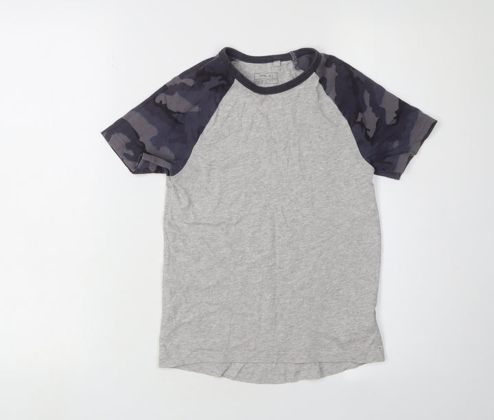 Next Boys Grey Camouflage T-Shirt, Age 7, Casual Style