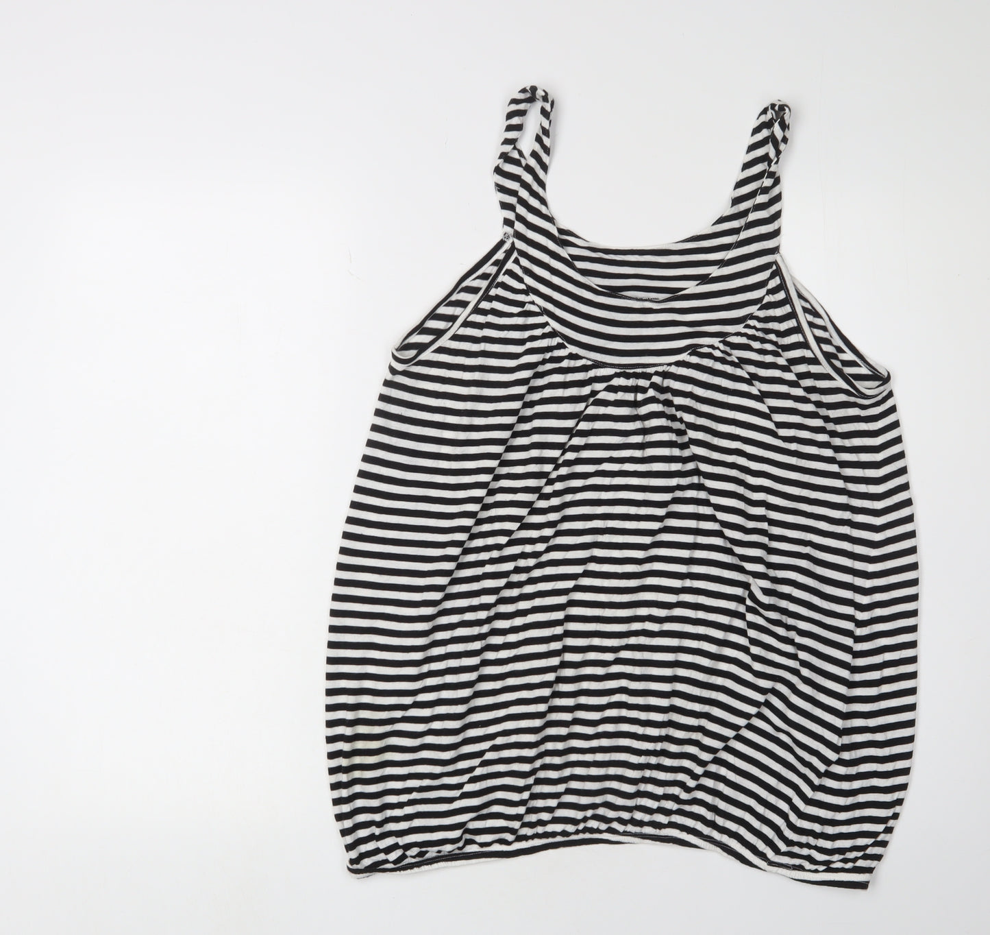 New Look Women's Black Striped Tank Top UK 16