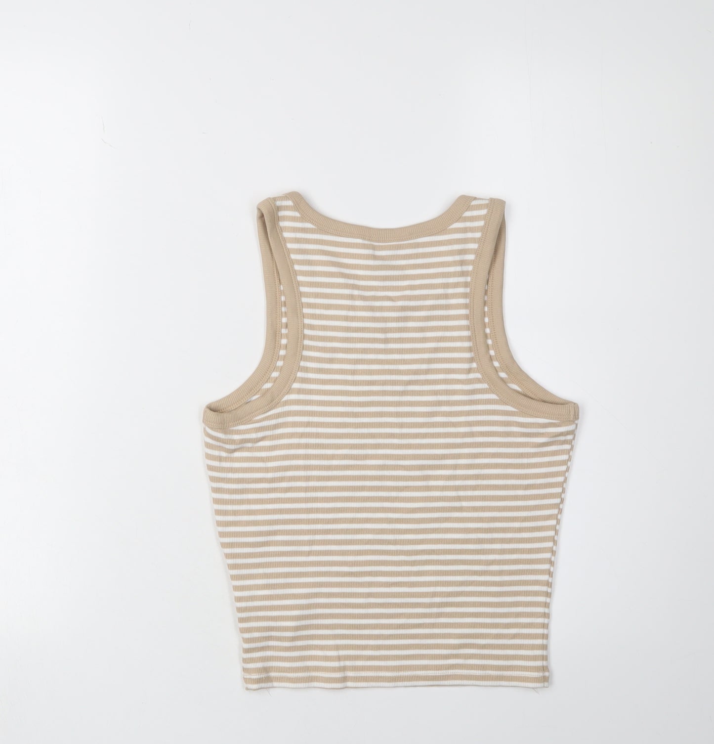 New Look Girls Beige Stripe Tank Top Age 14-15
