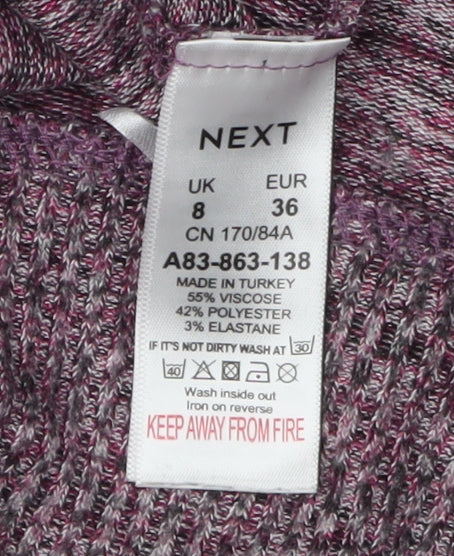 Next Women's Purple Knit Jumper Size 8