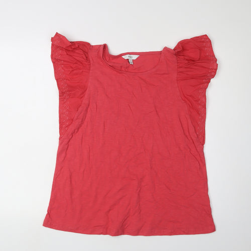 Marks and Spencer Red Flutter Sleeve Women's T-Shirt Size 10