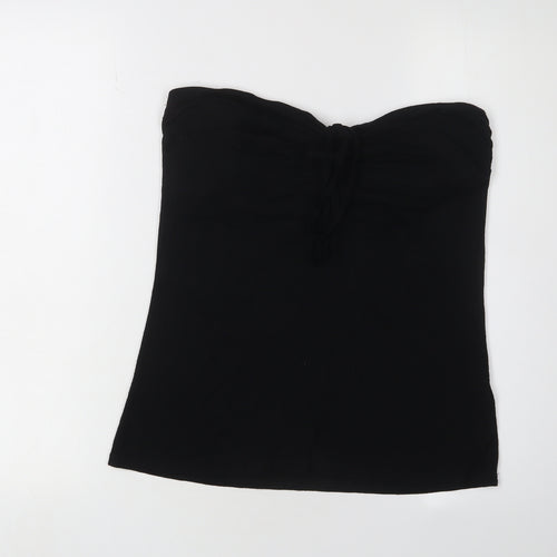 H&M Women's Black Sweetheart Neck Top L