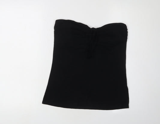 H&M Women's Black Sweetheart Neck Top L