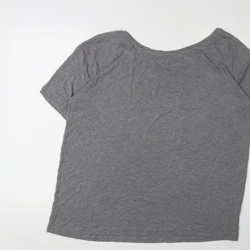 Next Women's Grey Sequin Short Sleeve T-Shirt
