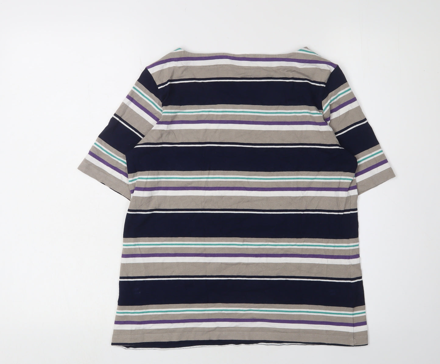 Marks and Spencer Women's Multicoloured Striped Top Size 12