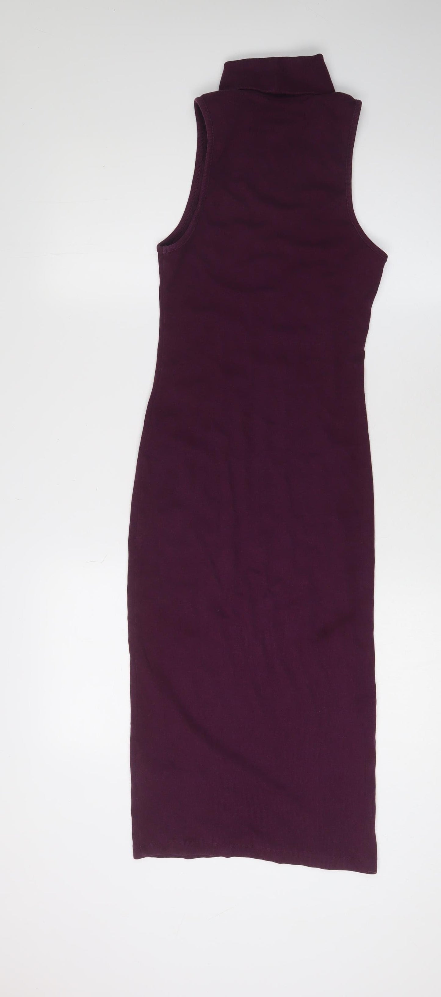 Zara Women's Purple Bodycon Midi Dress Size 12