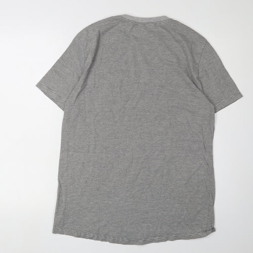 Next Unisex Kids Grey Striped T-Shirt 16 Years Basic Tee