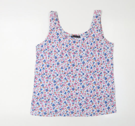 Marks and Spencer Women's Multicoloured Floral Tank Top Size 16