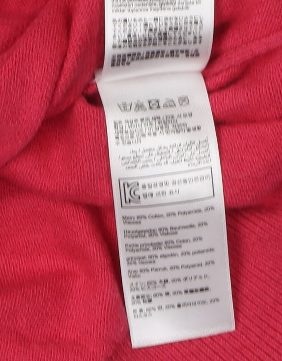 Joules Women's Red Bee Embroidered Pullover Jumper, Size 16