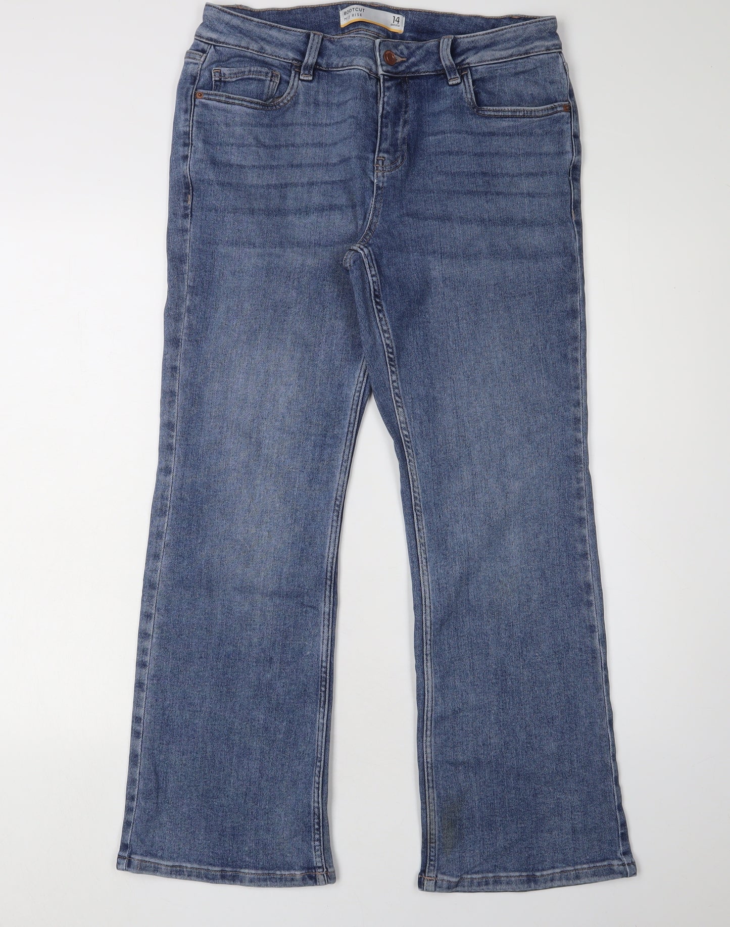Next Women's Blue Bootcut Plus Jeans, Size 14