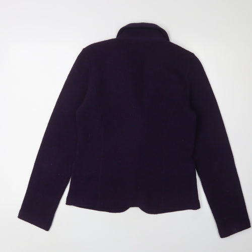 Laura Ashley Women's Purple Size 8 Wool Cardigan