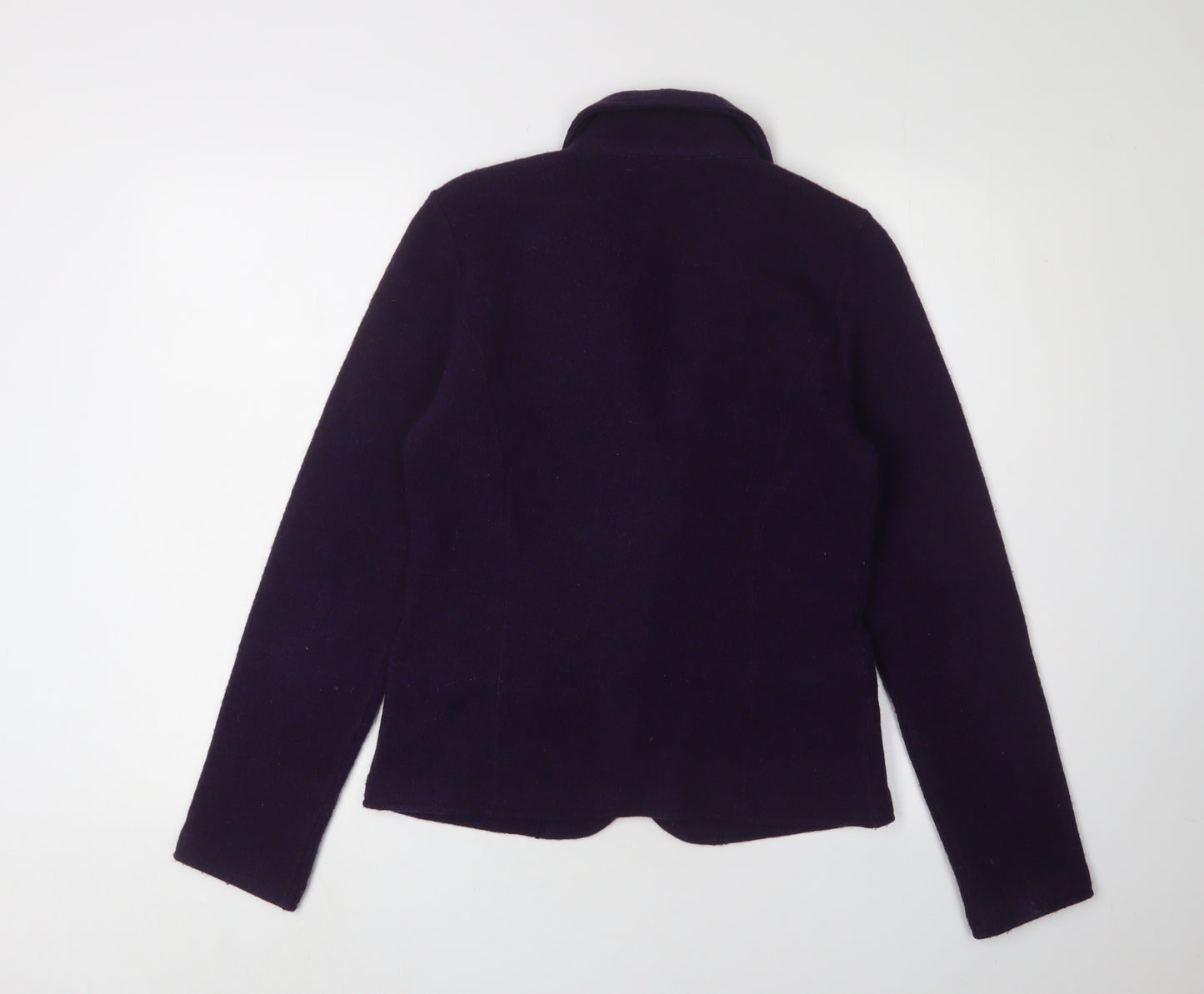 Laura Ashley Women's Purple Size 8 Wool Cardigan