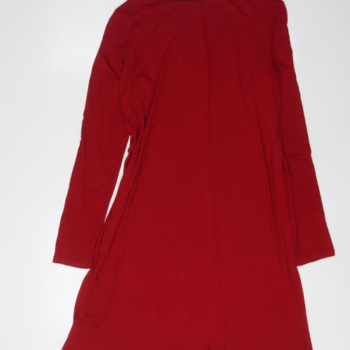 Marks and Spencer Women's Red Long Sleeve Dress Size 14