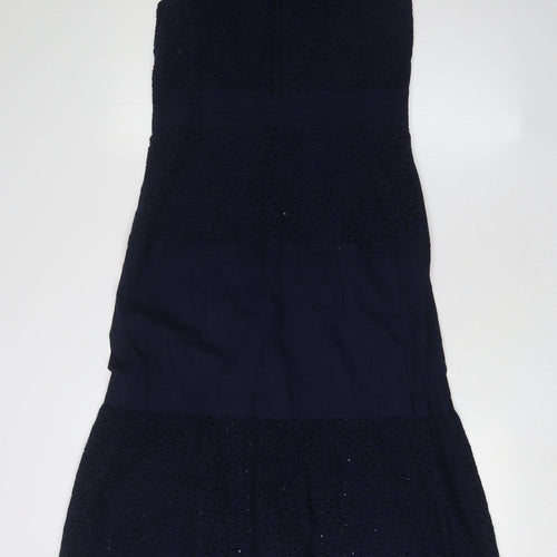 Marks and Spencer Women Blue Fit & Flare Dress Size 6