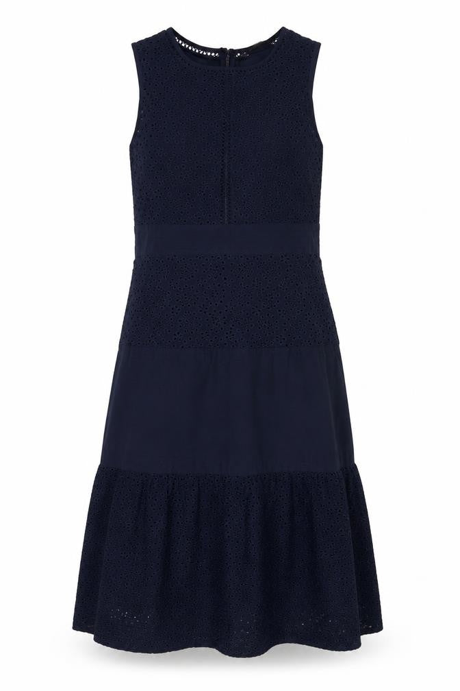 Marks and Spencer Women Blue Fit & Flare Dress Size 6