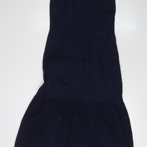 Marks and Spencer Women Blue Fit & Flare Dress Size 6