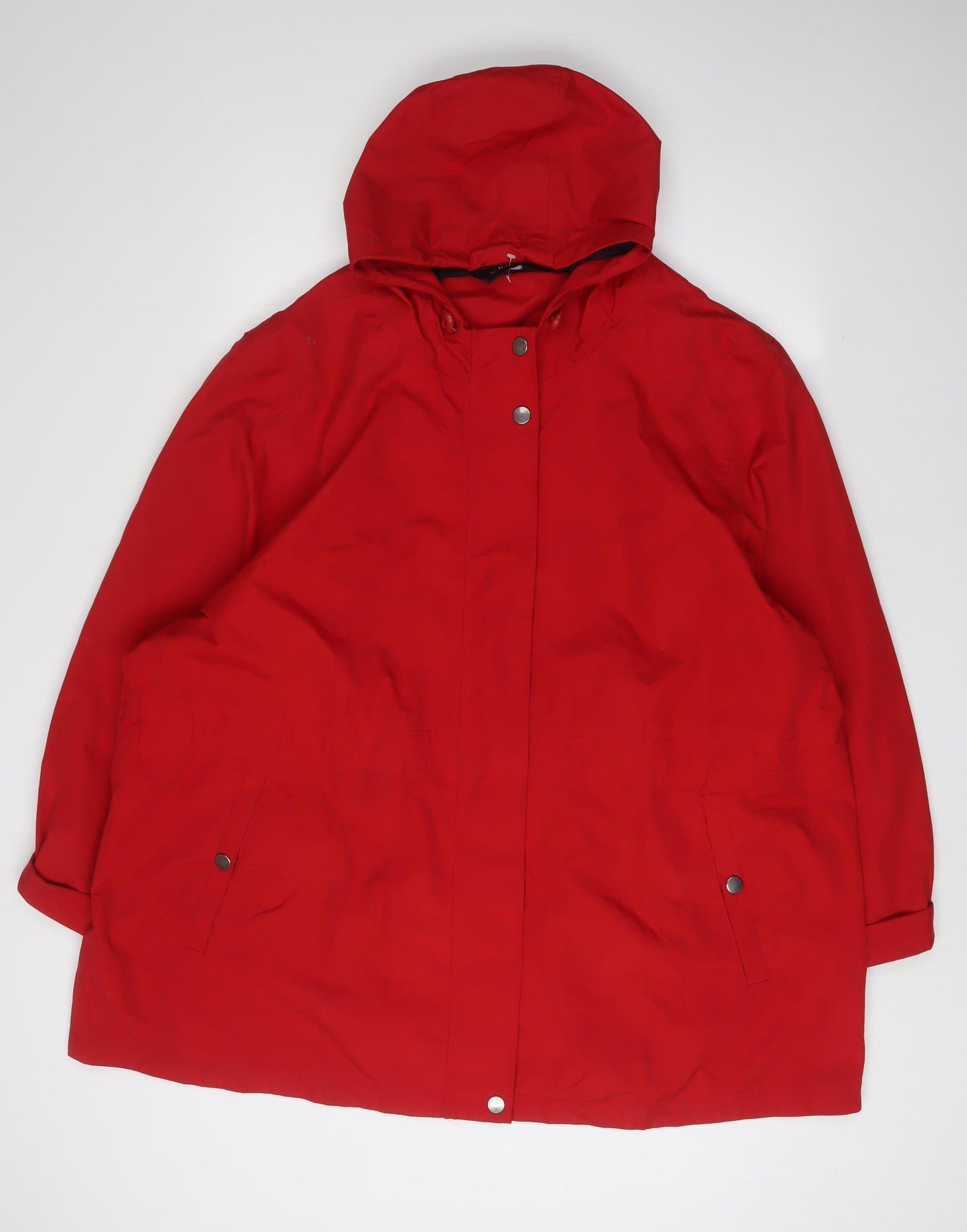 Yours Red Women's Plus Size Rain Jacket Hooded