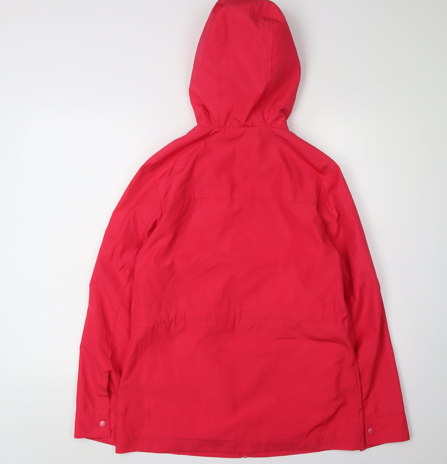 Marks and Spencer Women's Red Hooded Rain Coat Size 6