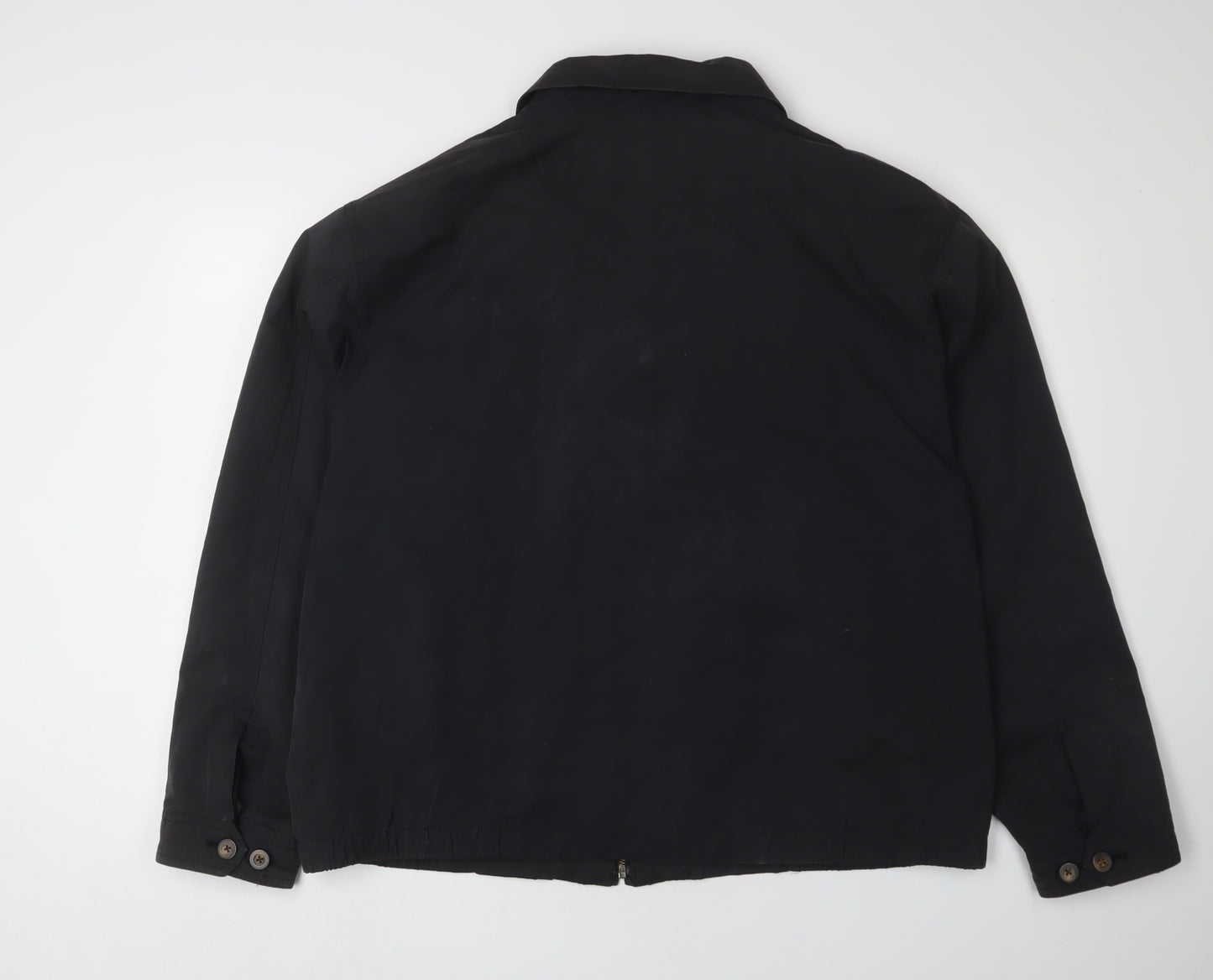 Eddie Bauer Men's Black Windbreaker Jacket L