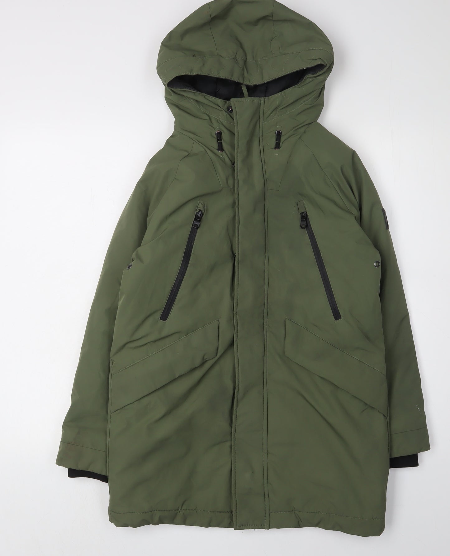 Next Boys Green Parka Coat, Size 10 Years, Winter Essential