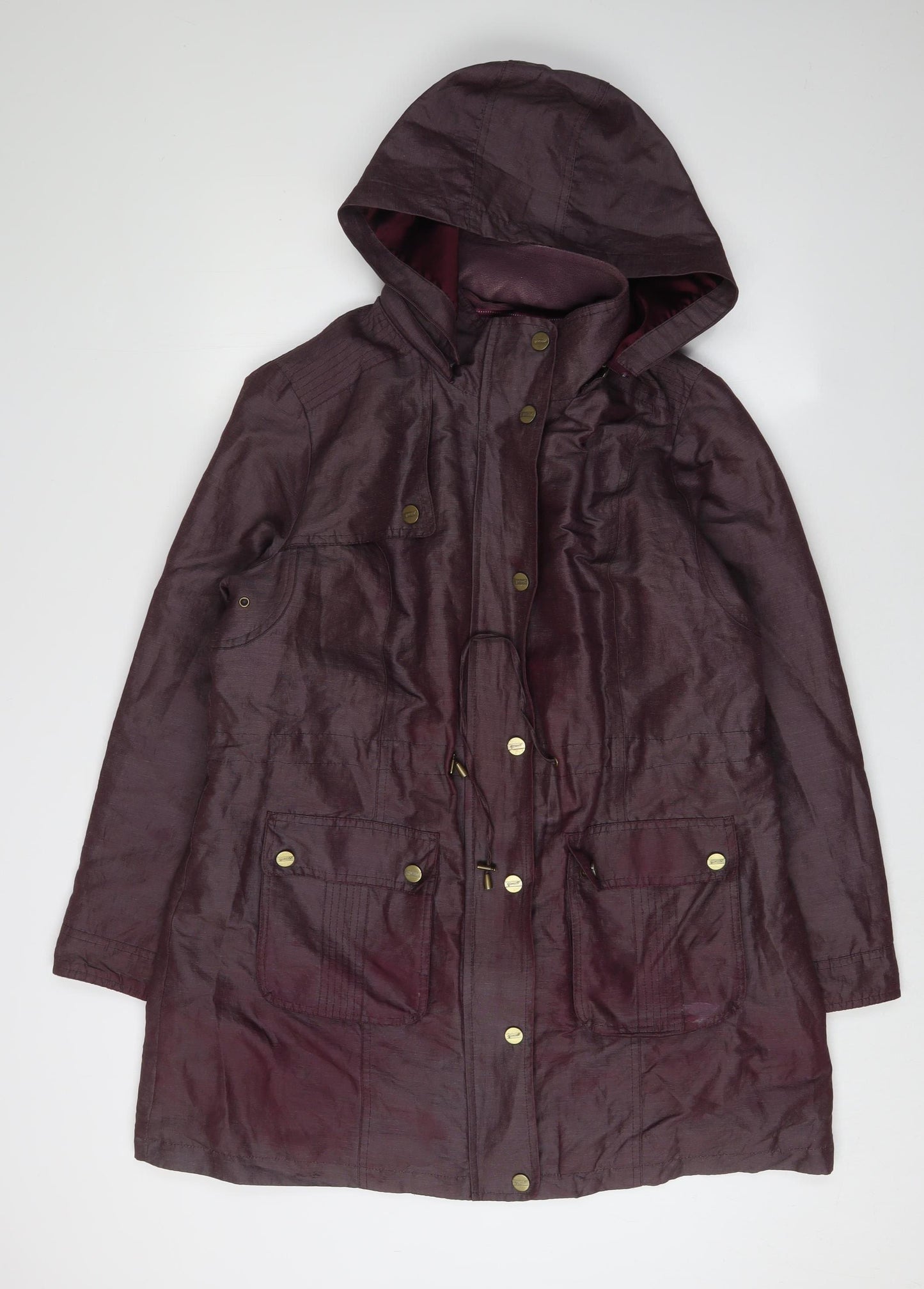 Marks and Spencer Women's Purple Parka Coat Size 16