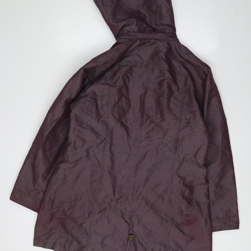 Marks and Spencer Women's Purple Parka Coat Size 16