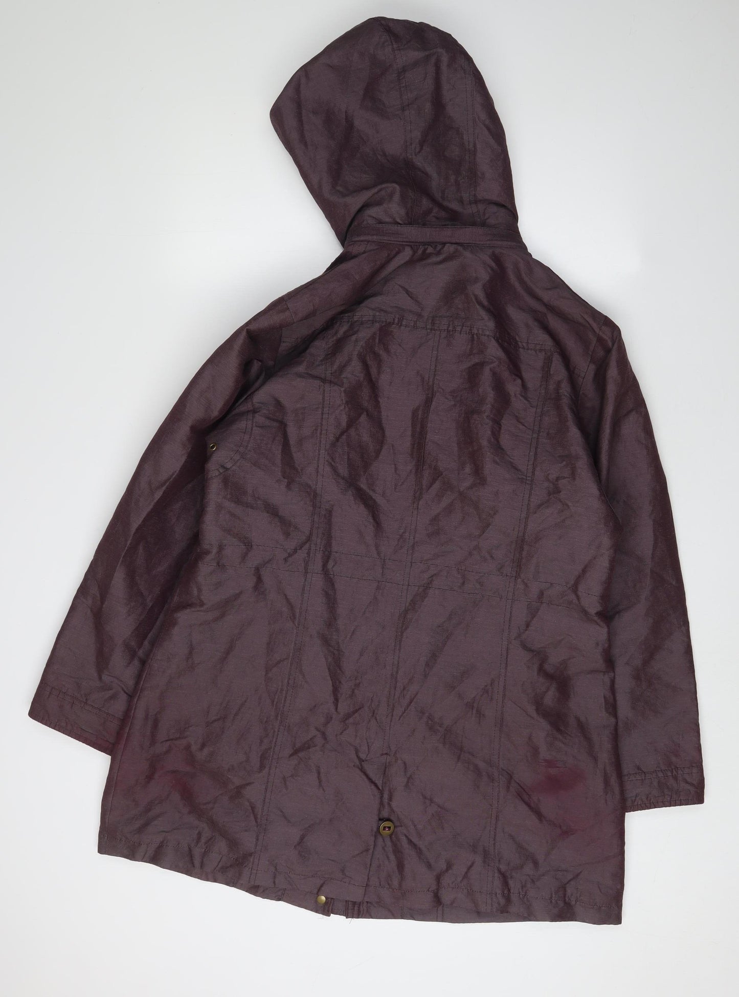 Marks and Spencer Women's Purple Parka Coat Size 16