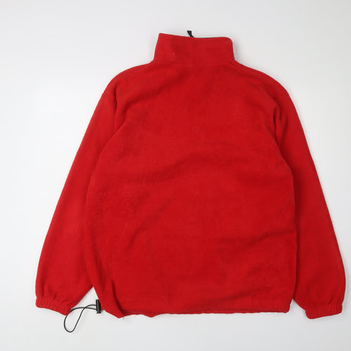 Prospirit Men's Red Fleece 1/2 Zip Sweatshirt M