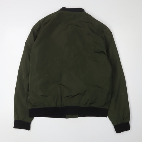 Zara Man Green Bomber Jacket - Men's 2XL