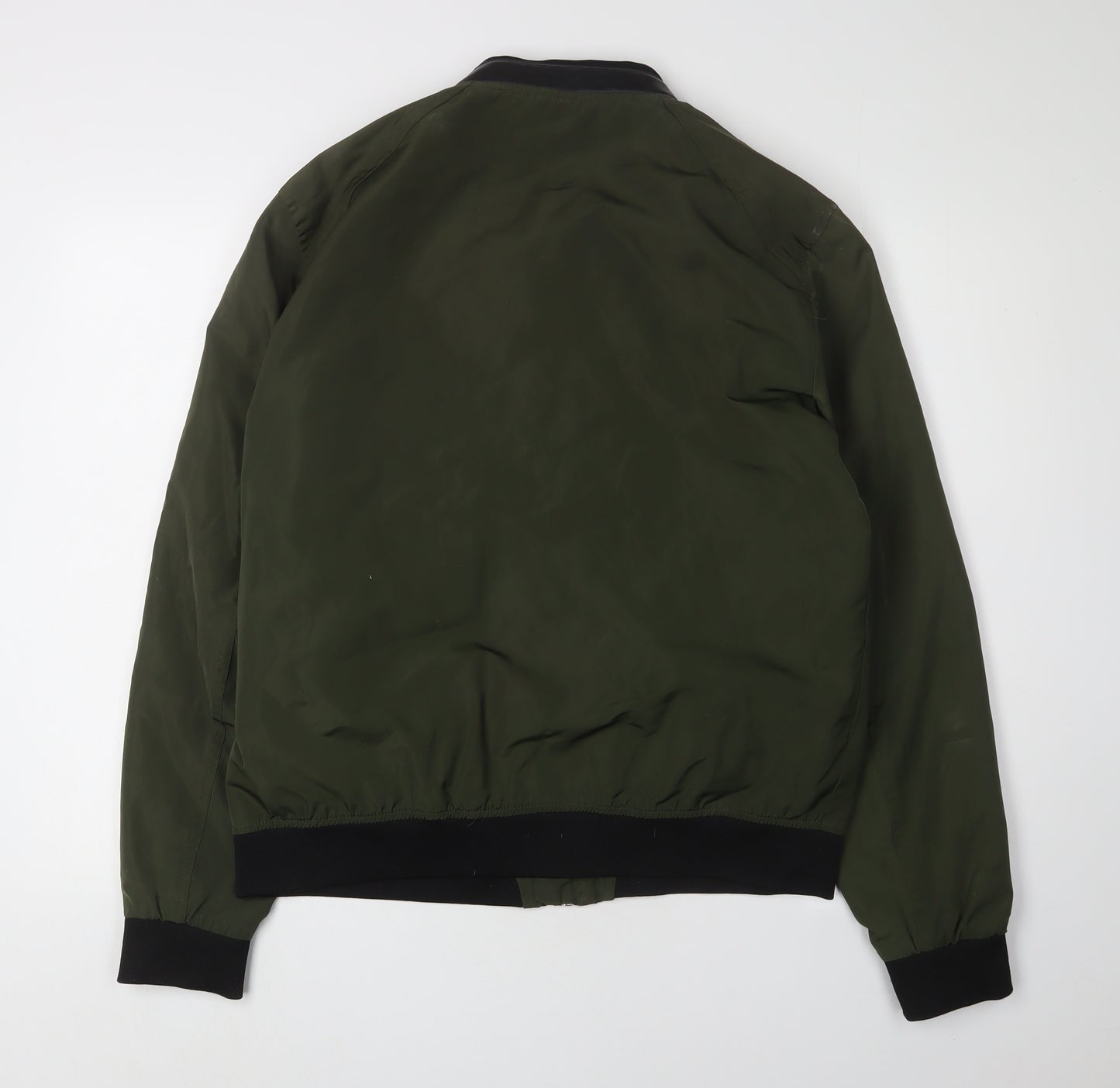 Zara Man Green Bomber Jacket - Men's 2XL