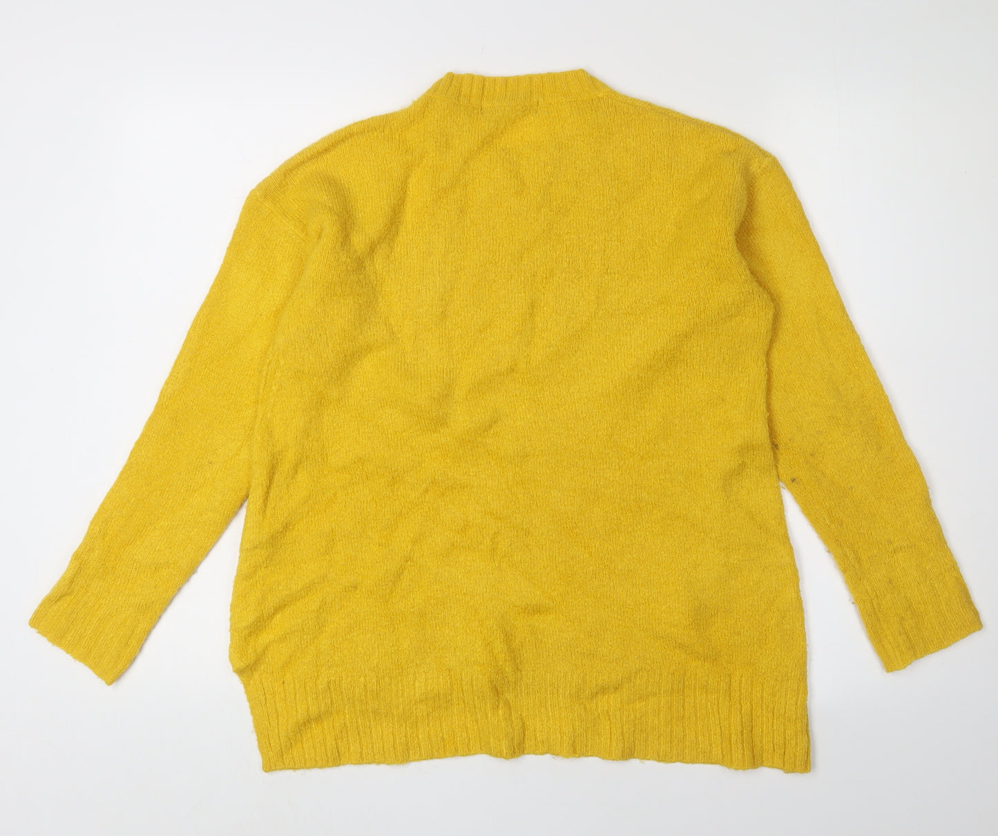 Marks and Spencer Women's Yellow Pullover Jumper S