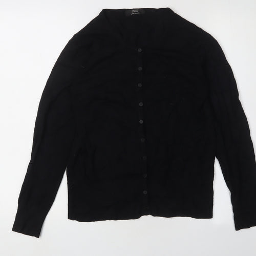 Marks and Spencer Women's Black Cardigan, Size 10, Lightweight