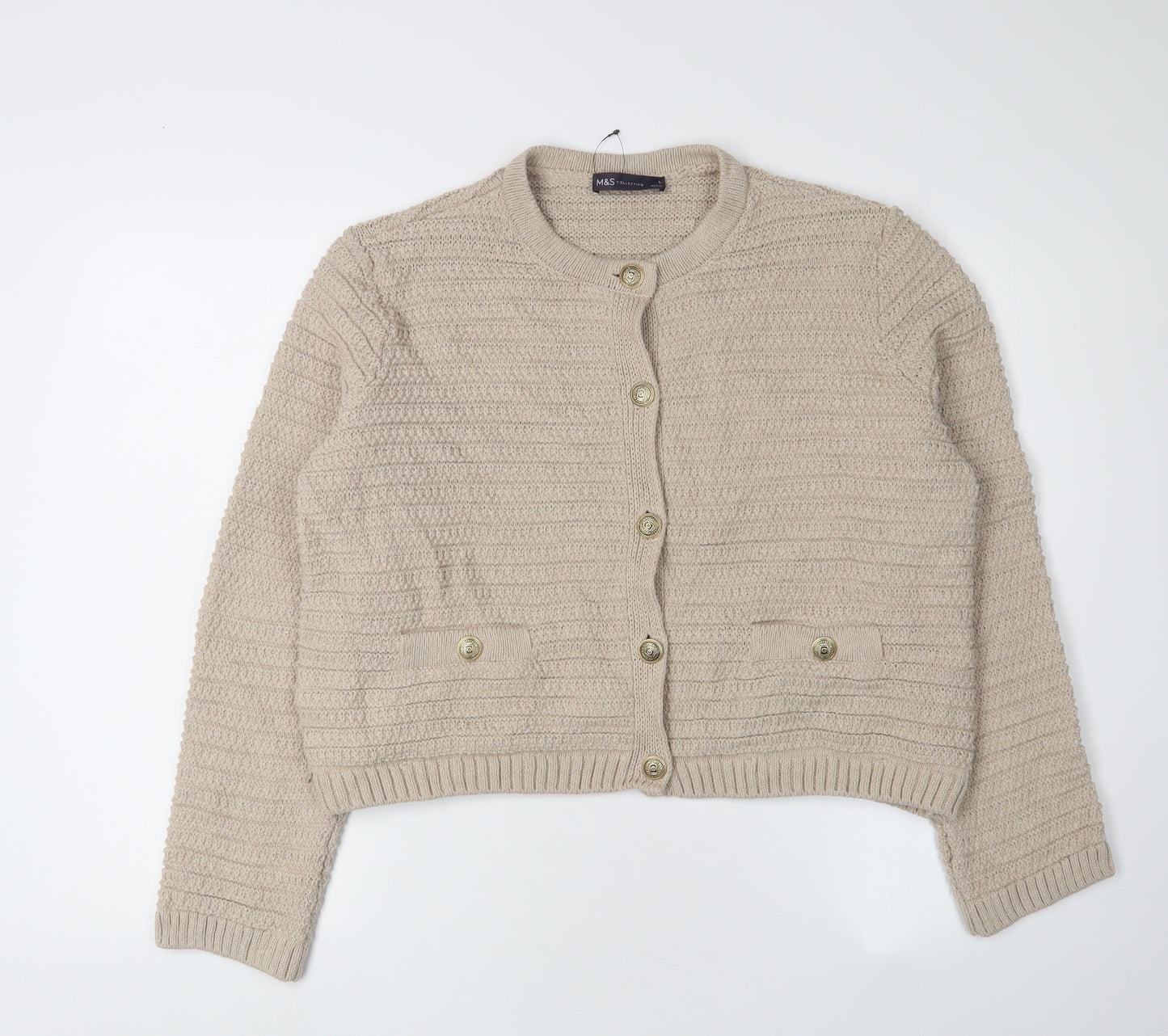 Marks and Spencer Women's Beige Cardigan L